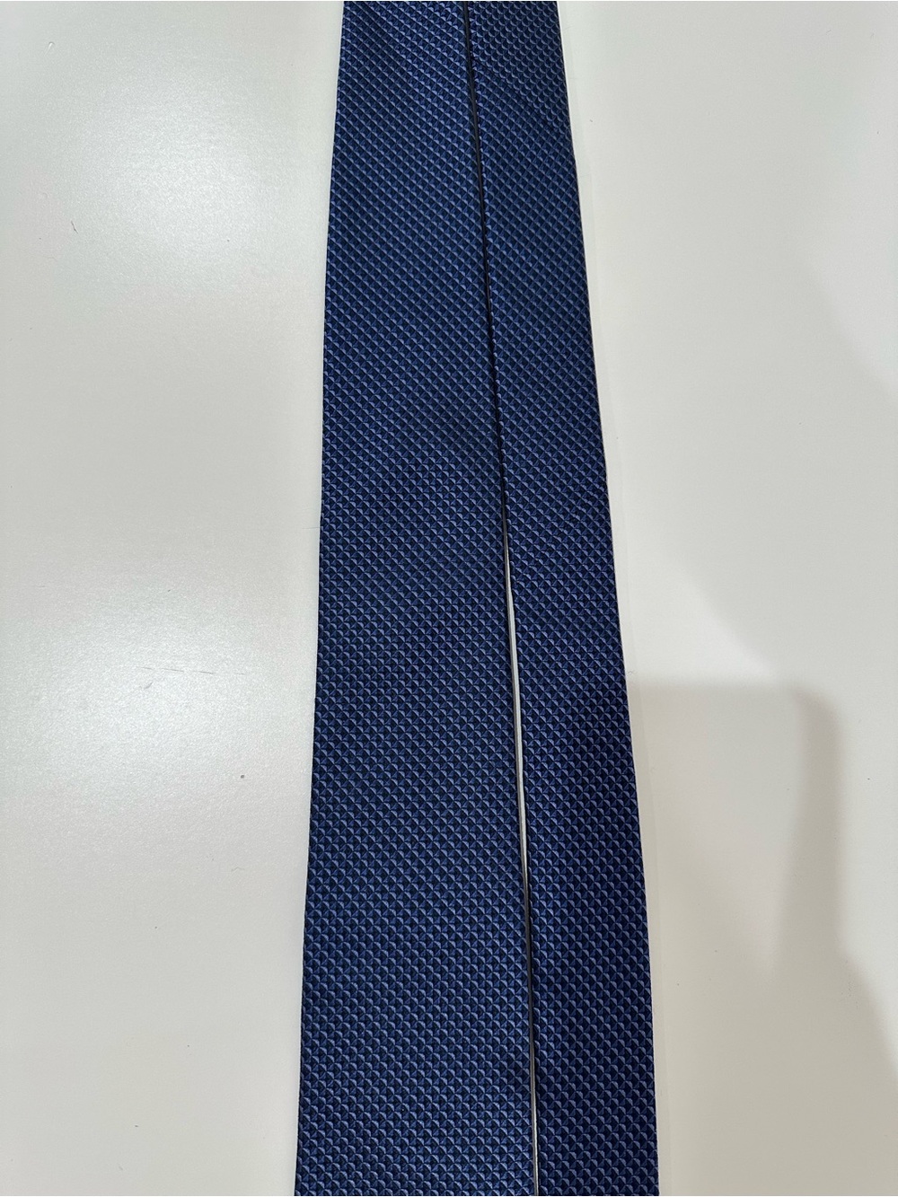 Navy Color Solid Silk Tie New with Tags | Nordstrom Men's Necktie | Size O/S - Picture 12 of 14